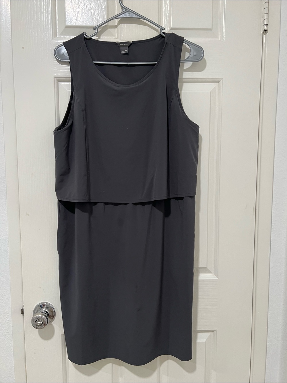 Eddie Bauer Black Sleeveless Layered Shift Dress
